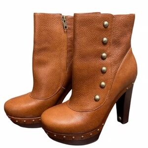UGG Brown Ankle Boots with Stud Details
